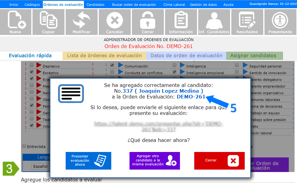 Como crear perfiles Paso 2