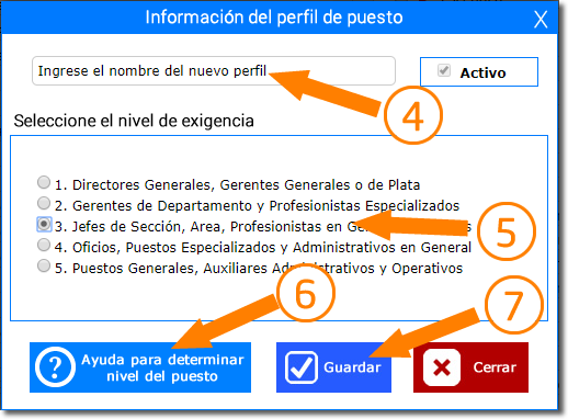 Como crear perfiles Paso 2