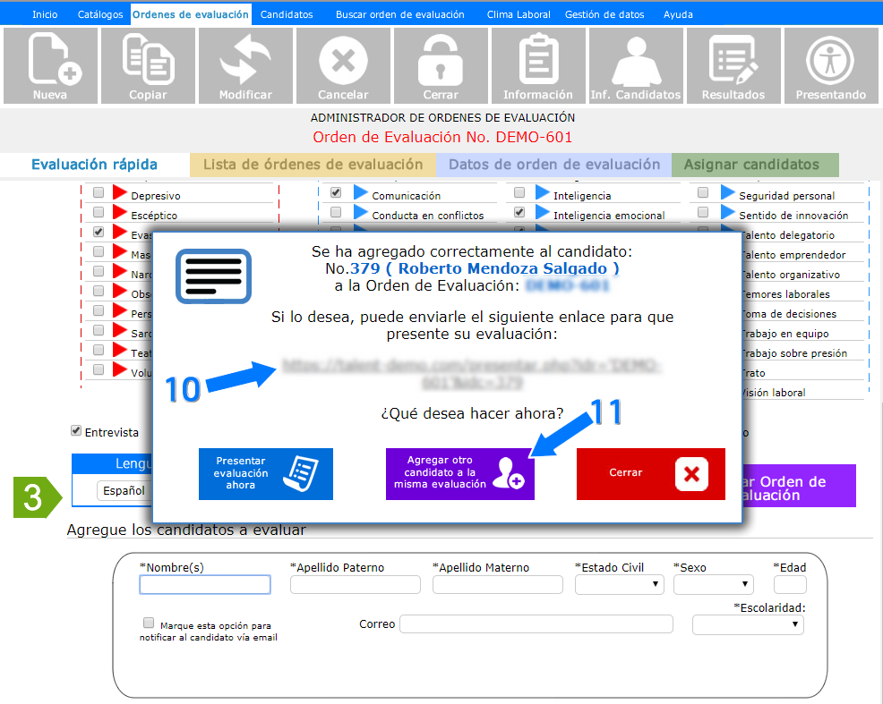 Como crear perfiles Paso 3