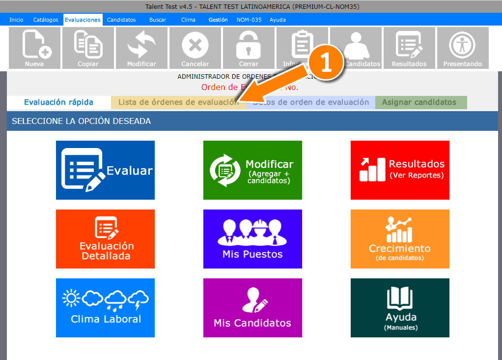 Como crear perfiles Paso 1