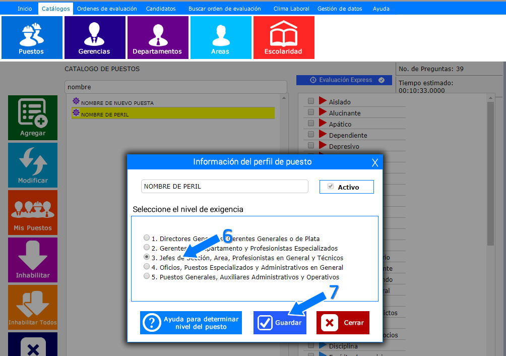 Como crear perfiles Paso 2